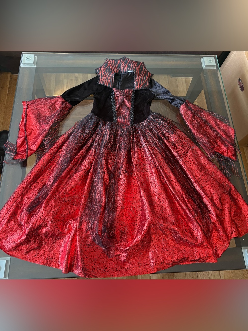 Royal Vampire Toddler Halloween Costume Tutu Dress 3T/4T Girl